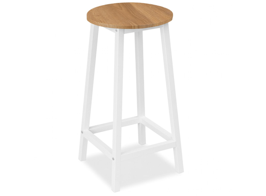 Barová stolička FLINT Modern oak - dub/biela