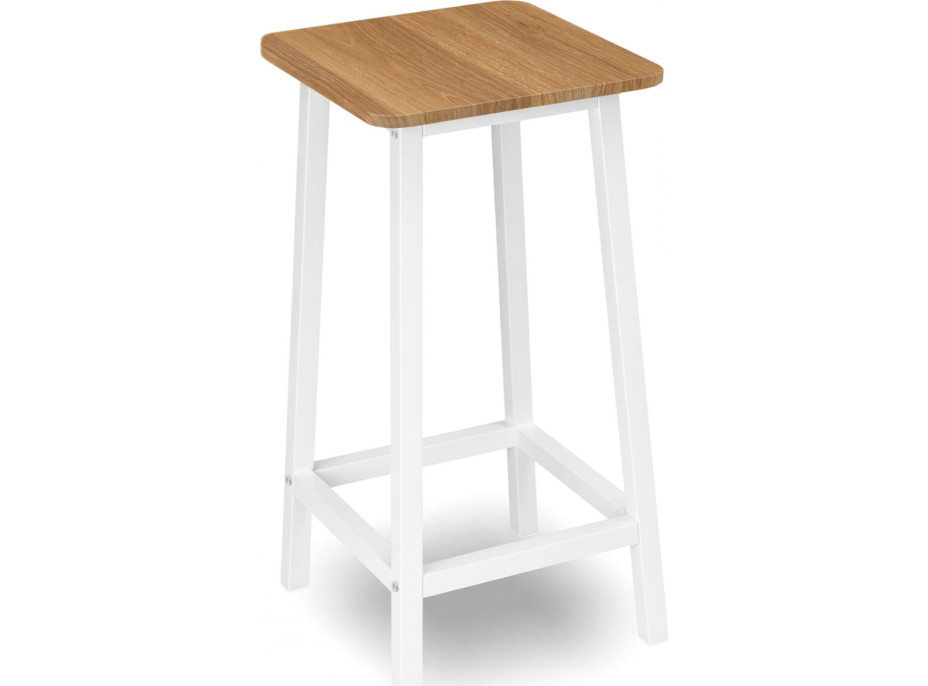 Barová stolička KENT Modern oak - dub/biela