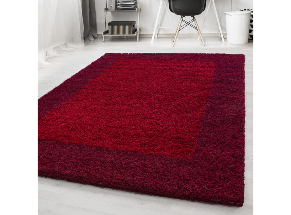 Kusový koberec Life Shaggy 1503 red, 100x200 cm