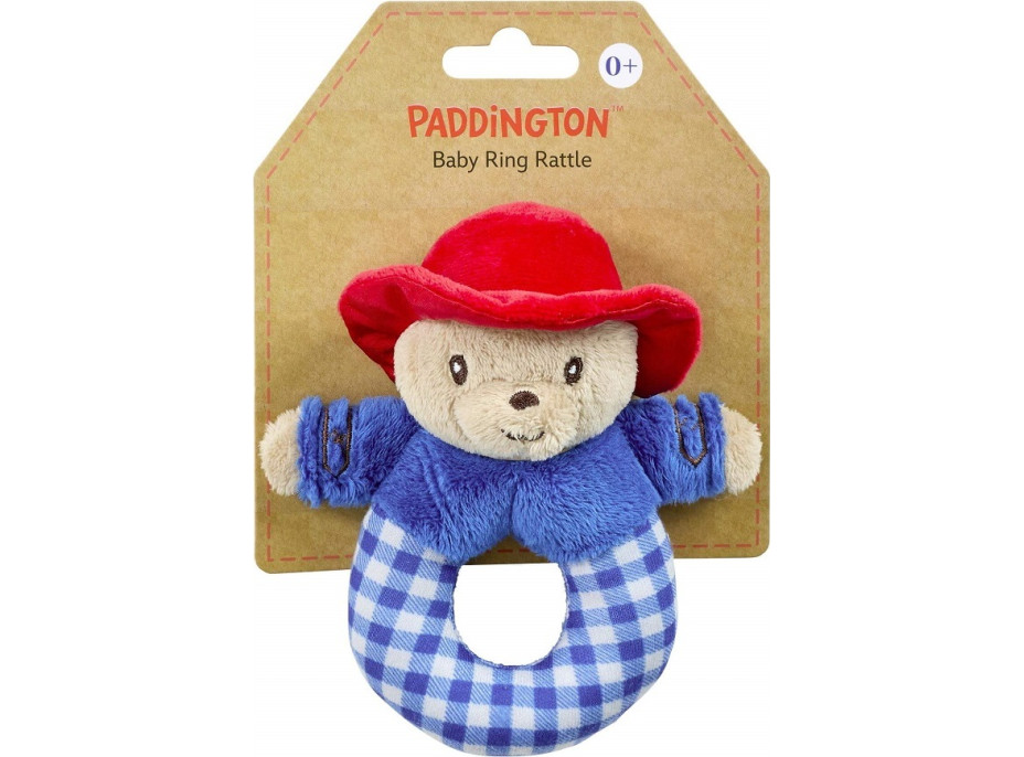 Rainbow Plyšová hrkálka Paddington modrá