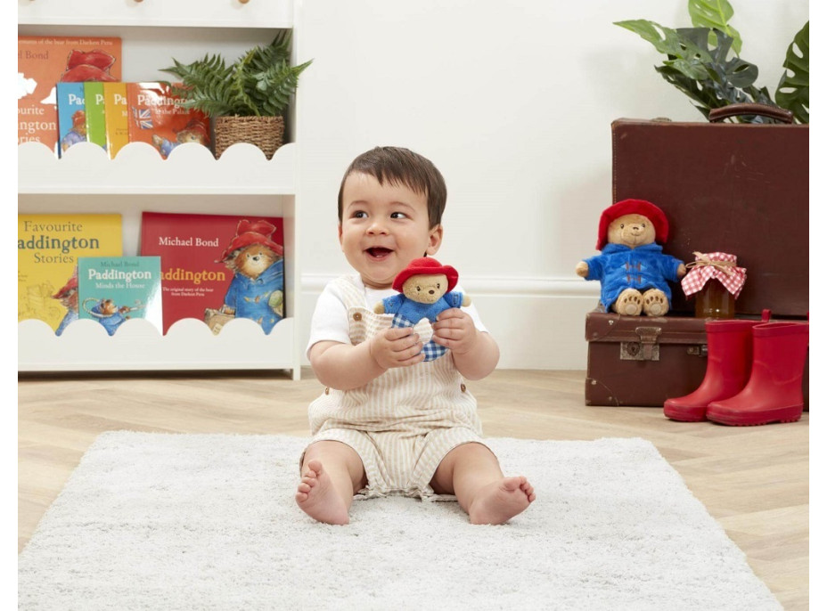 Rainbow Plyšová hrkálka Paddington modrá