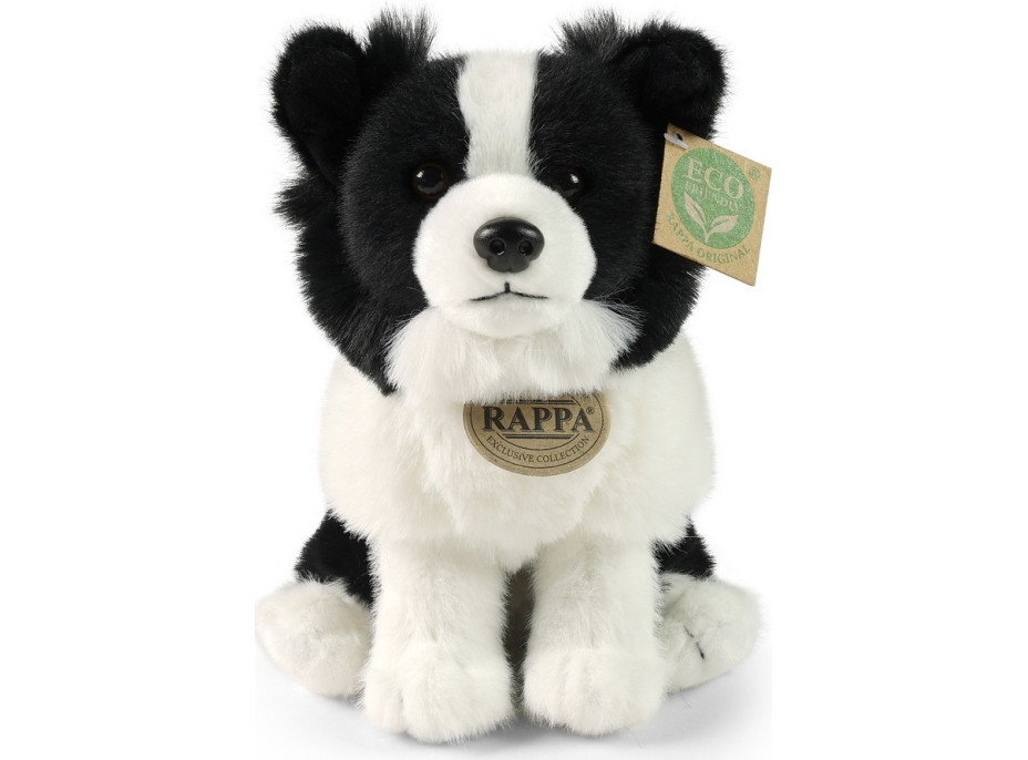 Rappa Plyšový pes border kólia 23 cm SOFT COLLECTION, ECO-FRIENDLY