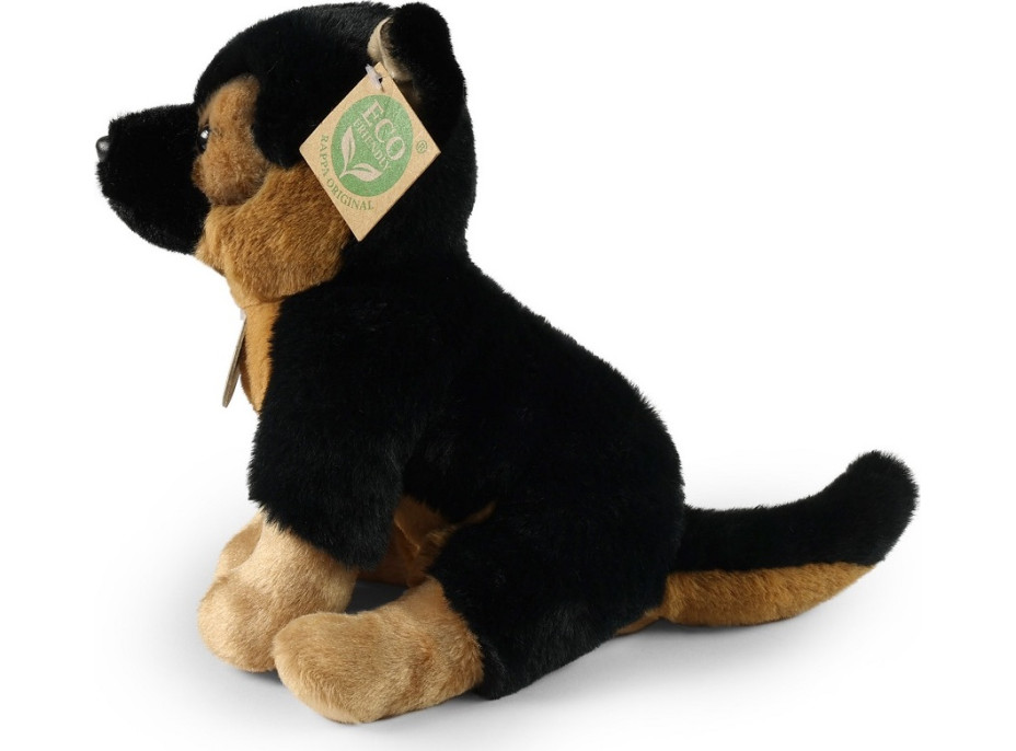 Rappa Plyšový pes nemecký ovčiak sediaci 23 cm SOFT COLLECTION, ECO-FRIENDLY