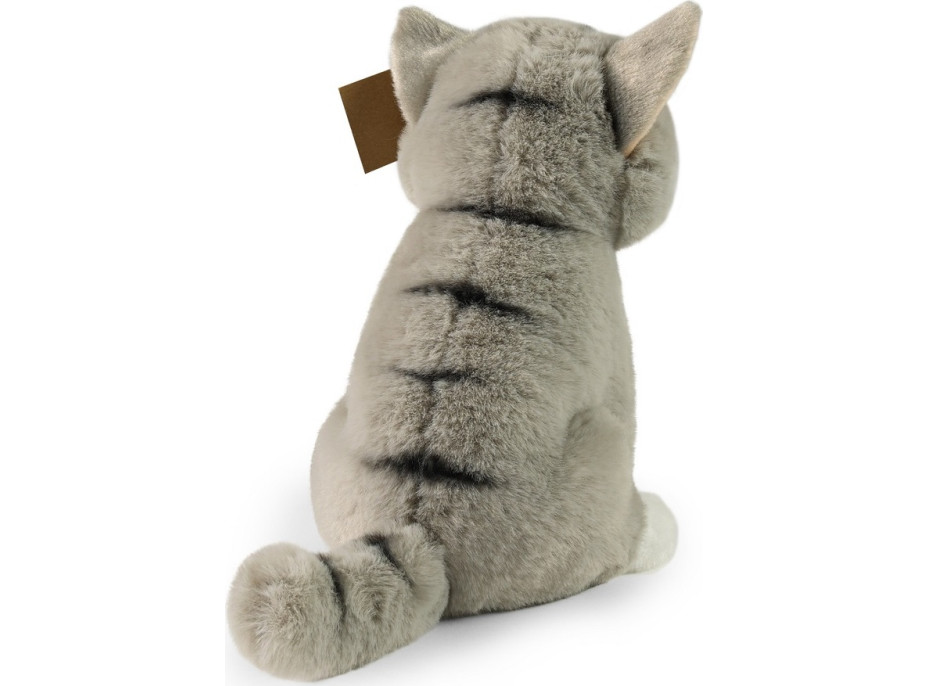 Rappa Plyšová mačka sediaca šedá 23 cm SOFT COLLECTION, ECO-FRIENDLY