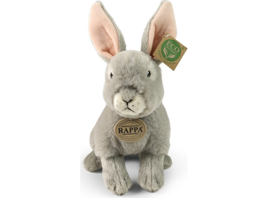 Rappa Plyšový králik sivý 23 cm SOFT COLLECTION, ECO-FRIENDLY