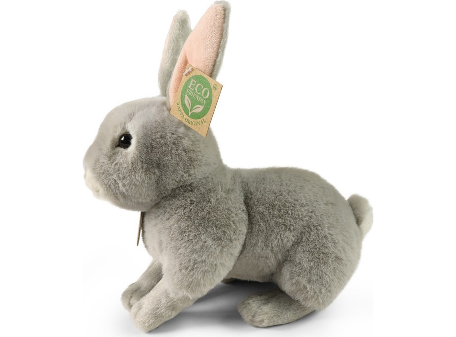 Rappa Plyšový králik sivý 23 cm SOFT COLLECTION, ECO-FRIENDLY