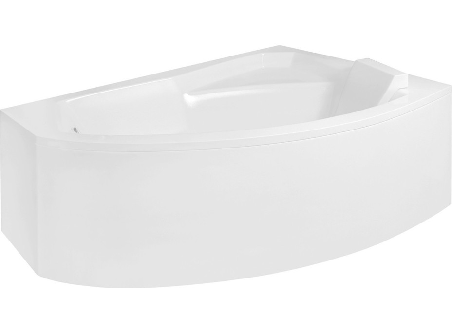 Asymetrická vaňa RIMA 160x100 cm - bez nožičiek, pravá