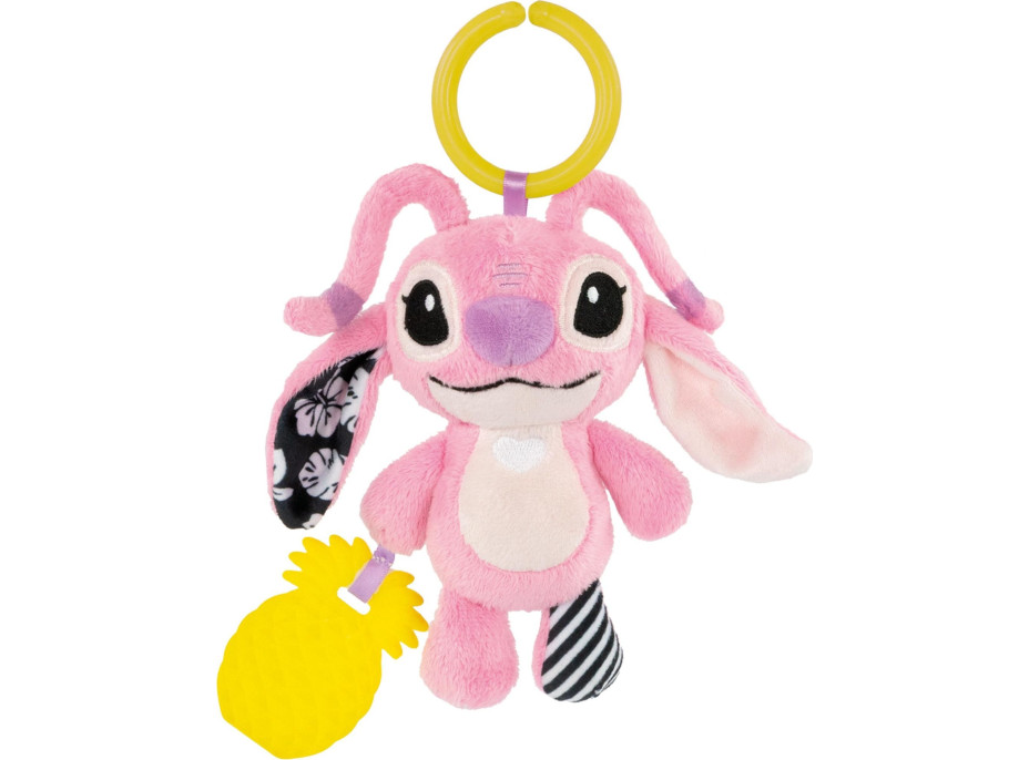 CLEMENTONI BABY Plyšová hrkálka Stitch: Angel