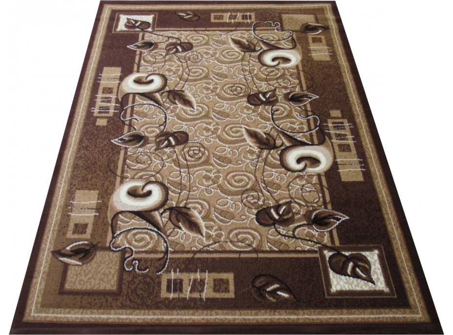 Kusový koberec ALPHA Vine - hnedý