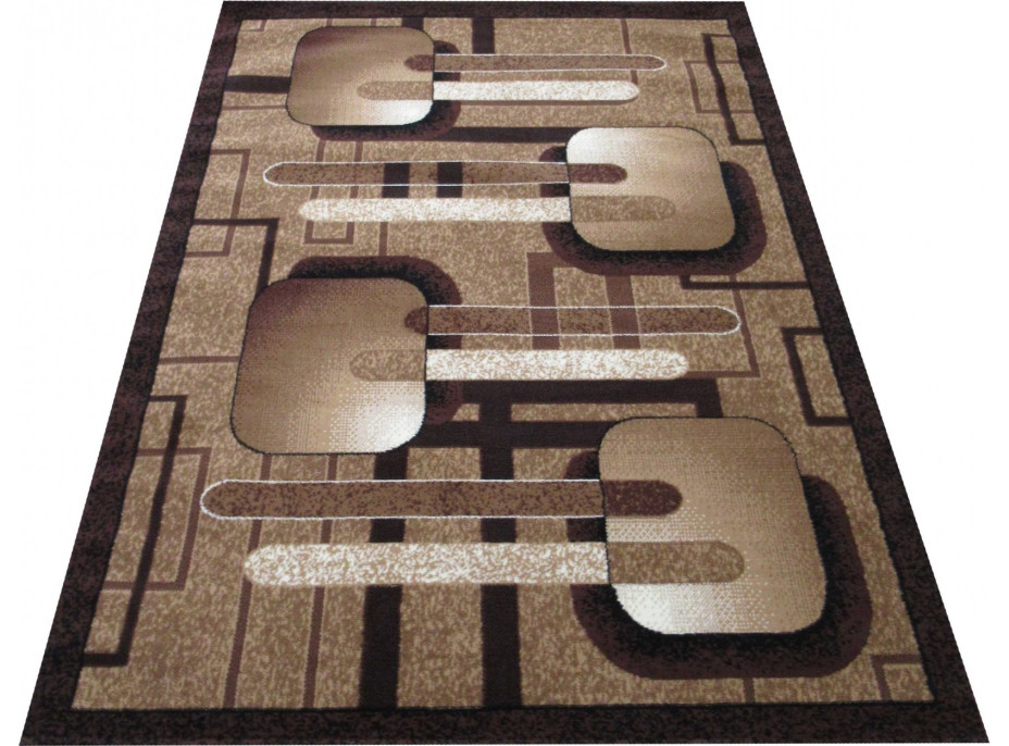 Kusový koberec ALPHA Slide - hnedý