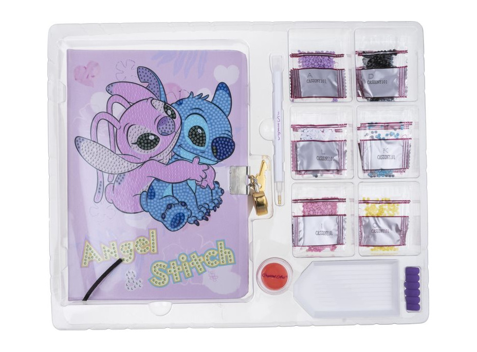 Crystal Art blok so zamykaním - Stitch a Angel