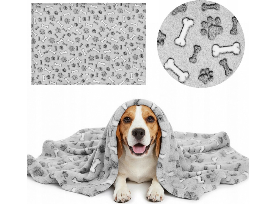 Deka pre psov DOGGY Dream 100x70 cm + vankúšik 20x30 cm