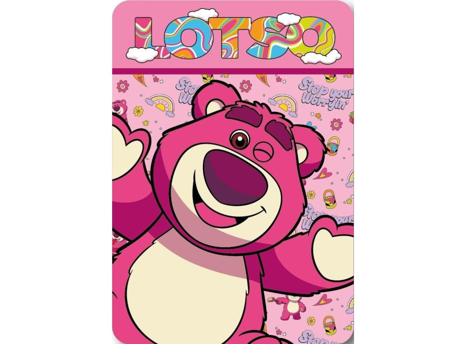 Detská deka POLAR 100x140 cm - Lotso - ružová
