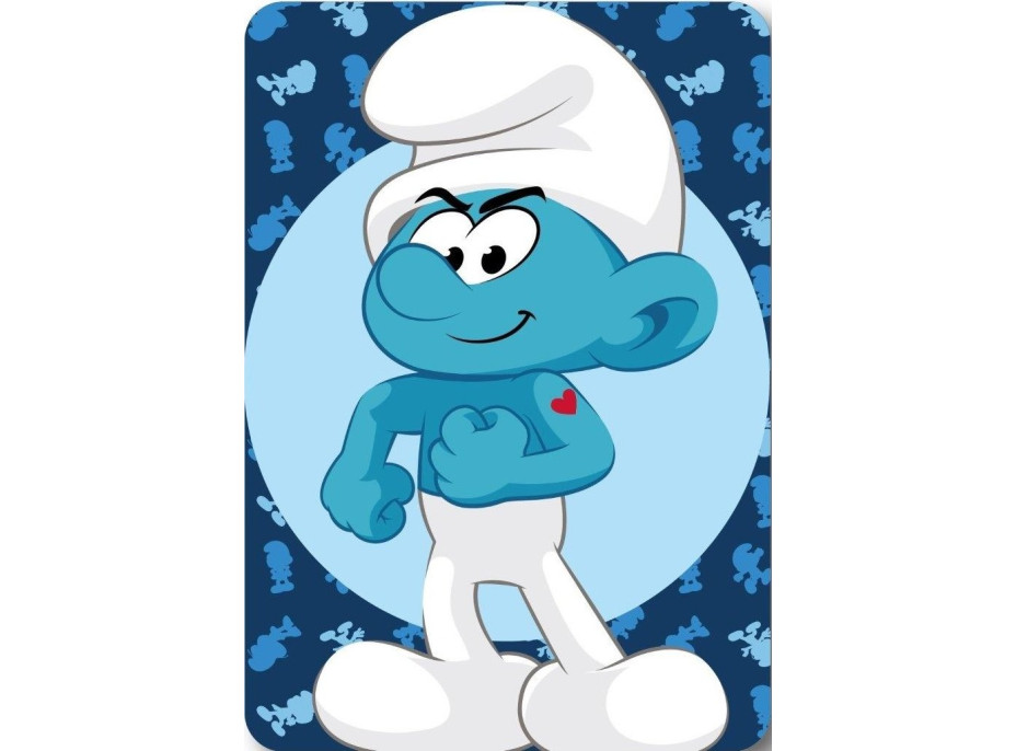 Detská deka POLAR 100x140 cm - Šmolko