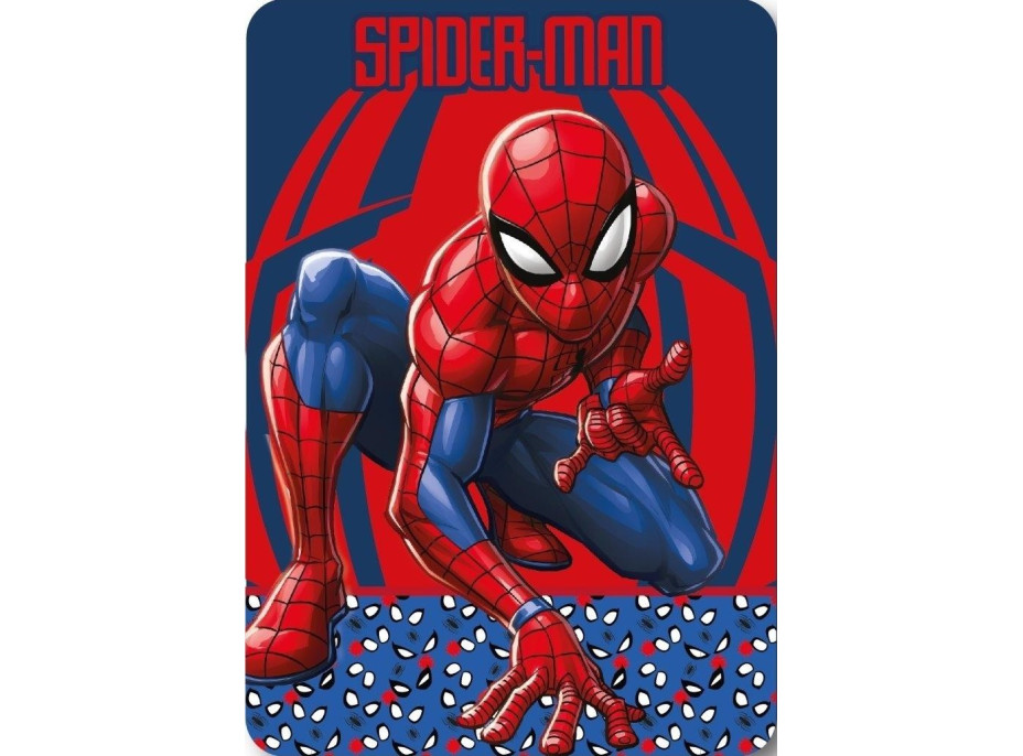 Detská deka POLAR 100x140 cm - Spider-man - červená / modrá
