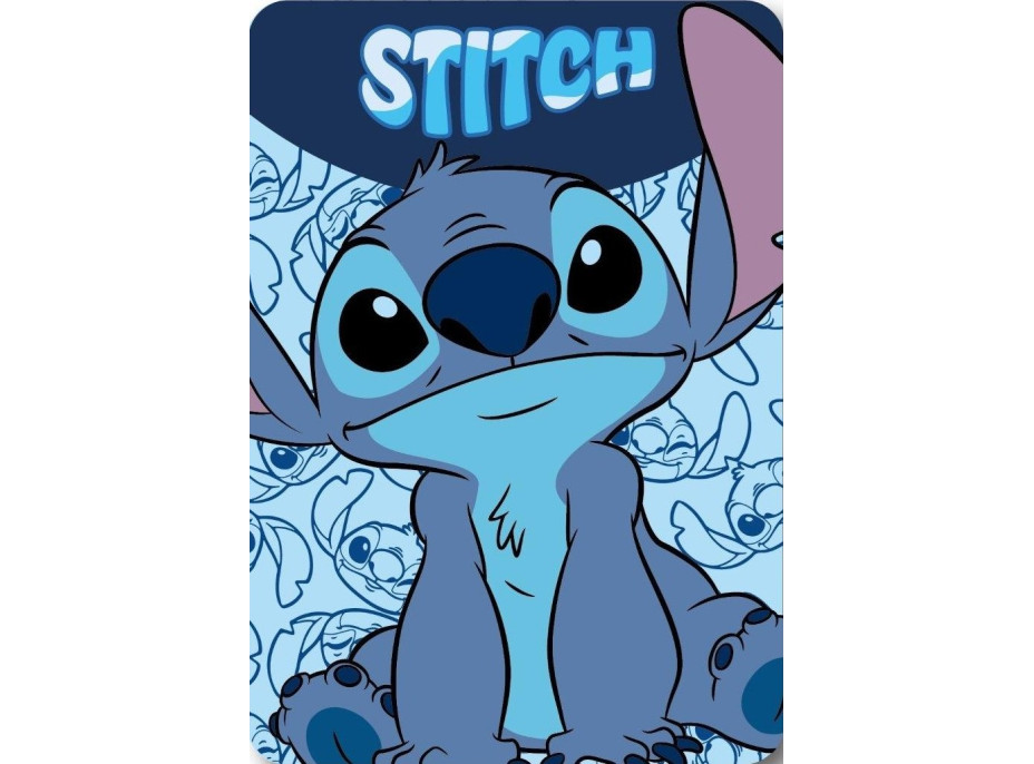 Detská deka POLAR 100x140 cm - Stitch - modrá 2