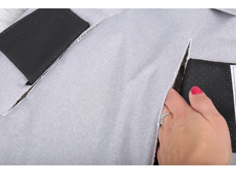 Detský fusak do kočíka BABYMAM Premium - svetlo šedý melange/sivý