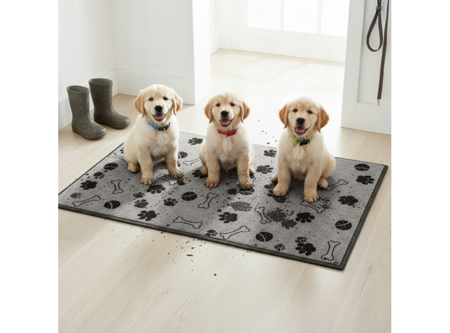 Koberec pre psov DOG REST 50x80 cm - šedý