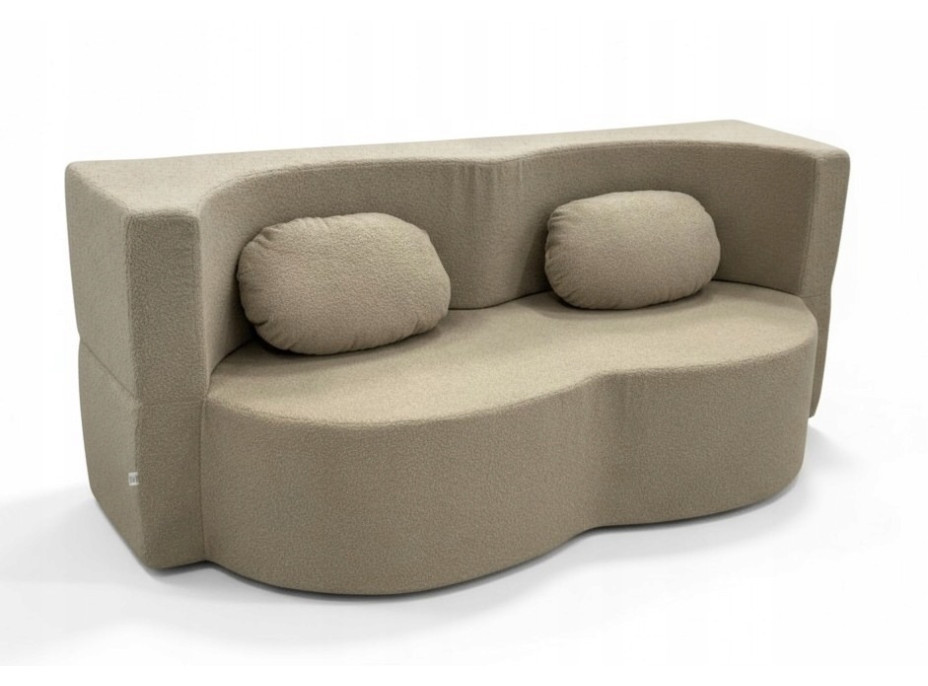 Penová pohovka BILL 200 - rozkladacia - béžová