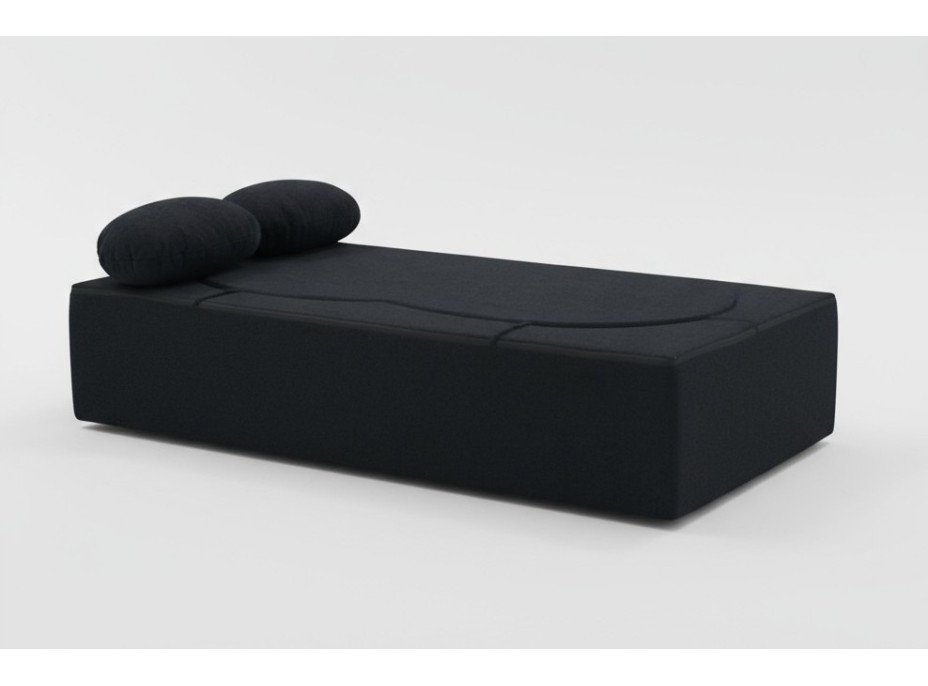 Penová pohovka BILL 200 - rozkladacia - čierna