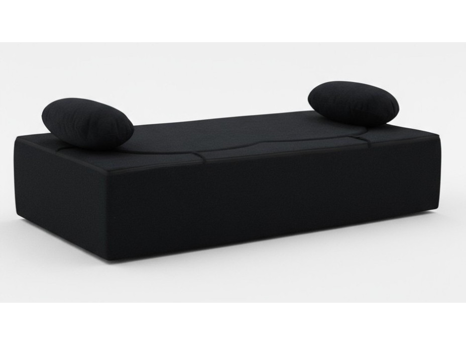 Penová pohovka BILL 200 - rozkladacia - čierna