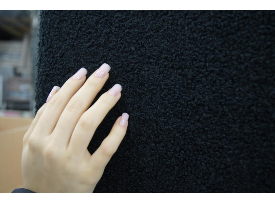 Penová pohovka BILL 200 - rozkladacia - čierna