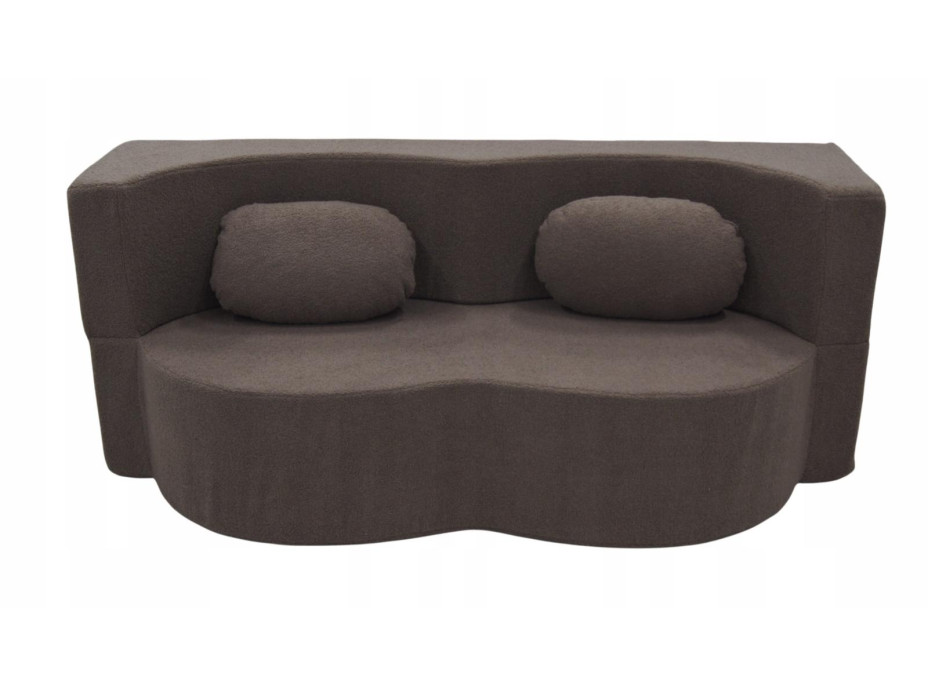 Penová pohovka BILL 200 - rozkladacia - hnedá