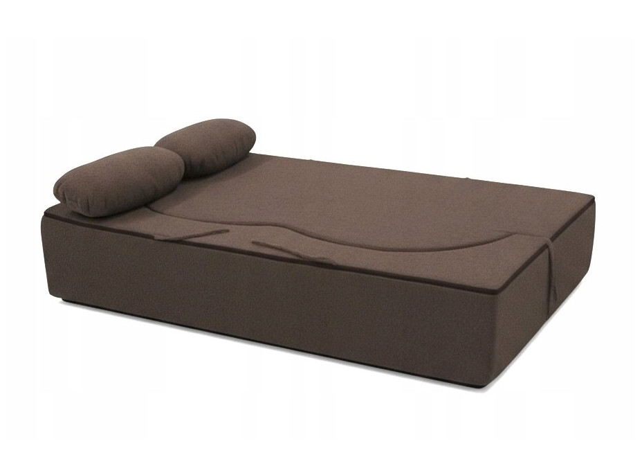 Penová pohovka BILL 200 - rozkladacia - hnedá