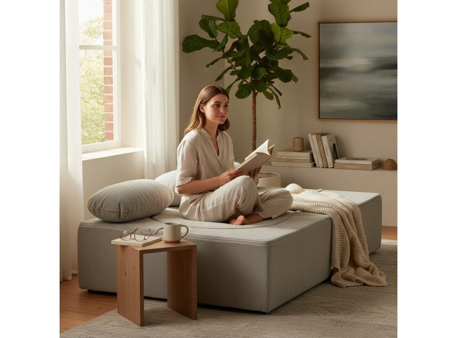 Penová pohovka BILL 200 - rozkladacia - šedá