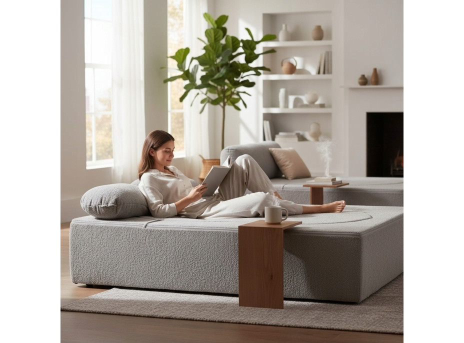 Penová pohovka BILL 200 - rozkladacia - šedá