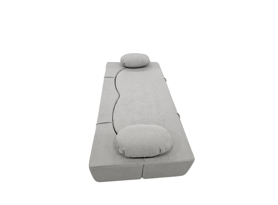 Penová pohovka BILL 200 - rozkladacia - šedá