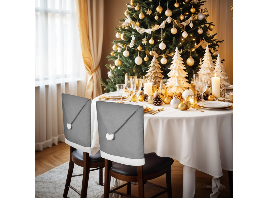 Poťah na stoličku SANTA 65x50 cm - šedý