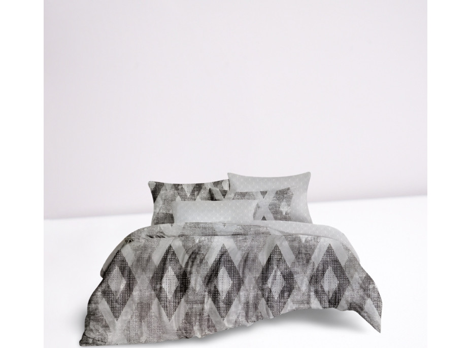 Posteľné obliečky z mikrovlákna SATIN LOFT - 160x200 cm - šedé