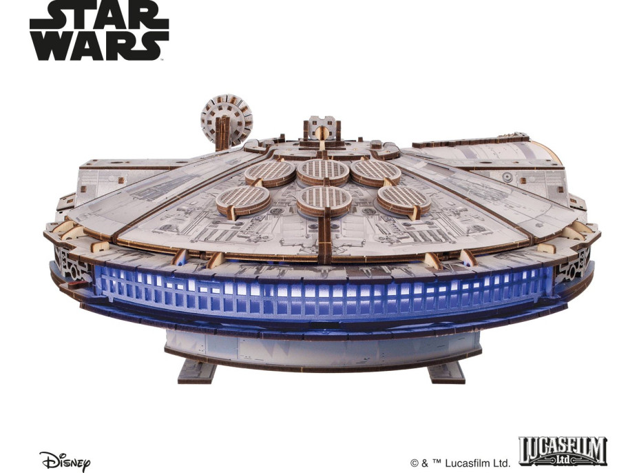 UGEARS 3D puzzle Star Wars: Millennium Falcon 1235 dielikov