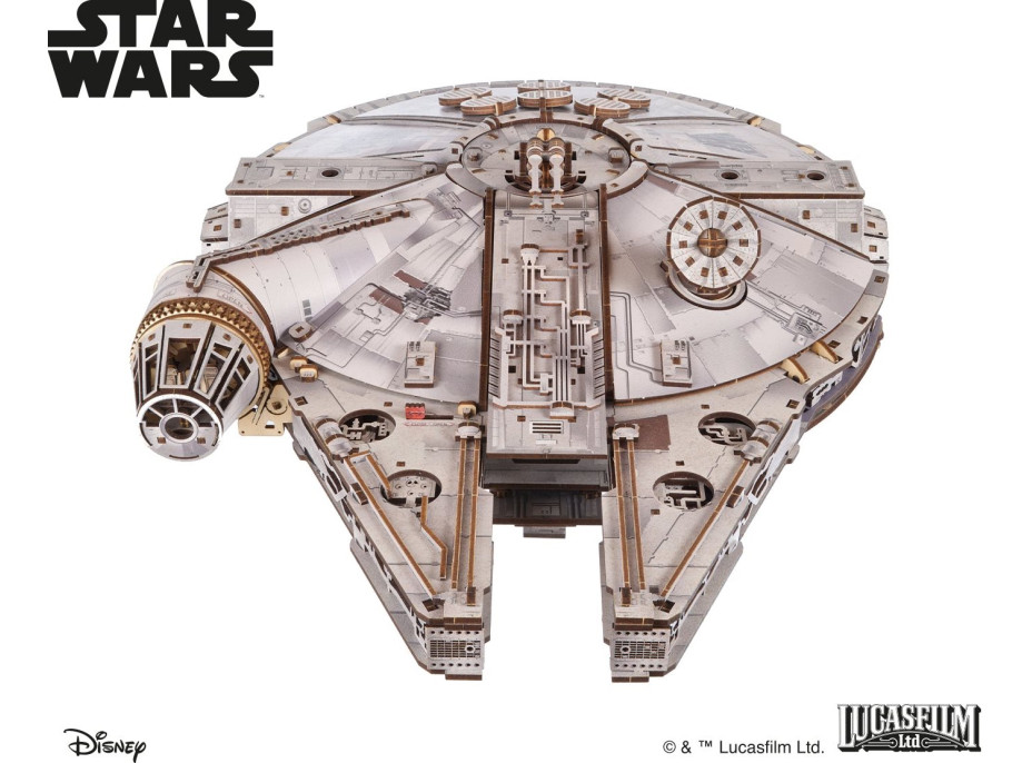UGEARS 3D puzzle Star Wars: Millennium Falcon 1235 dielikov