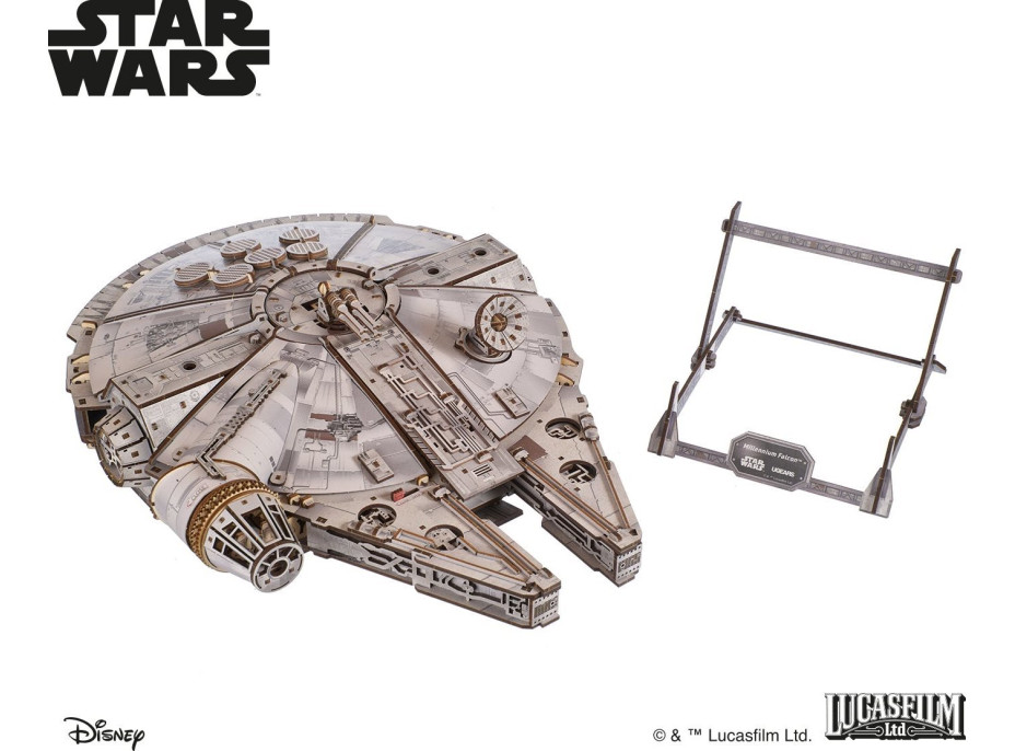 UGEARS 3D puzzle Star Wars: Millennium Falcon 1235 dielikov