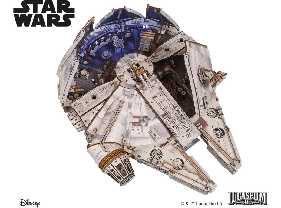 UGEARS 3D puzzle Star Wars: Millennium Falcon 1235 dielikov