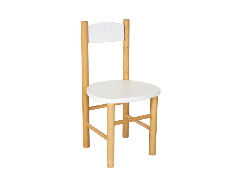 Detská drevená stolička z masívu - farebná