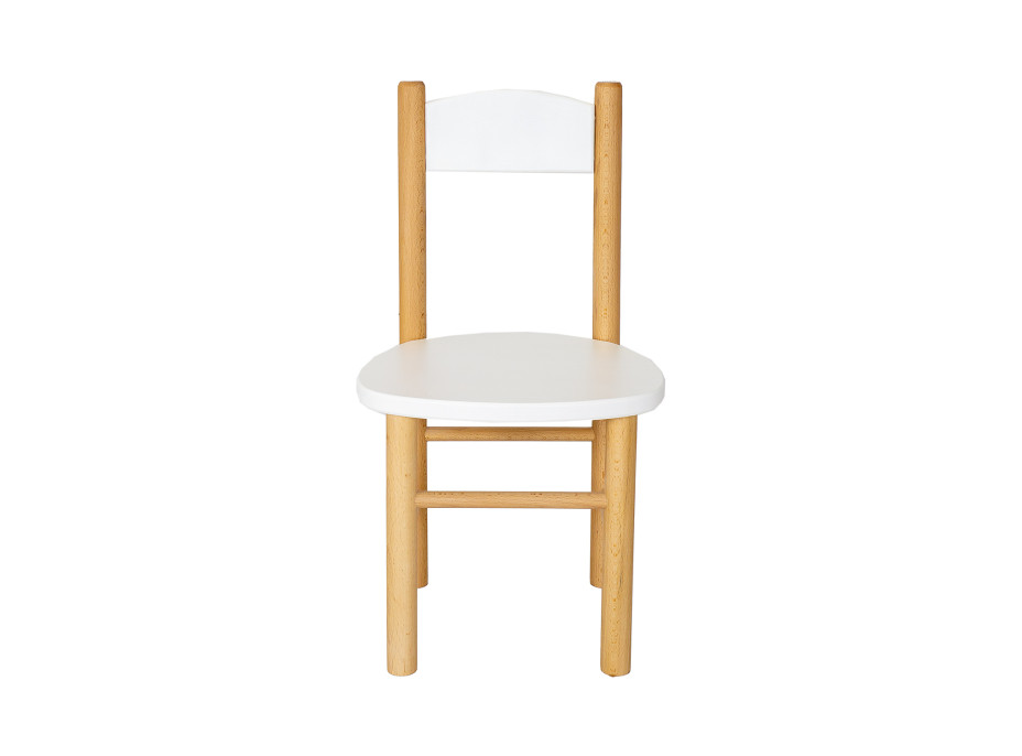 Detská drevená stolička z masívu - farebná