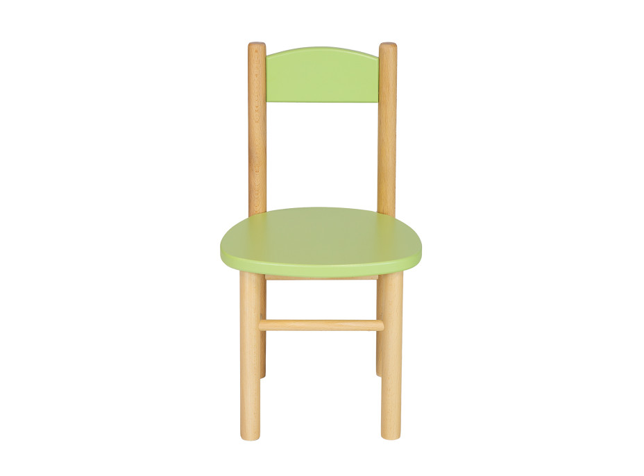 Detská drevená stolička z masívu - farebná