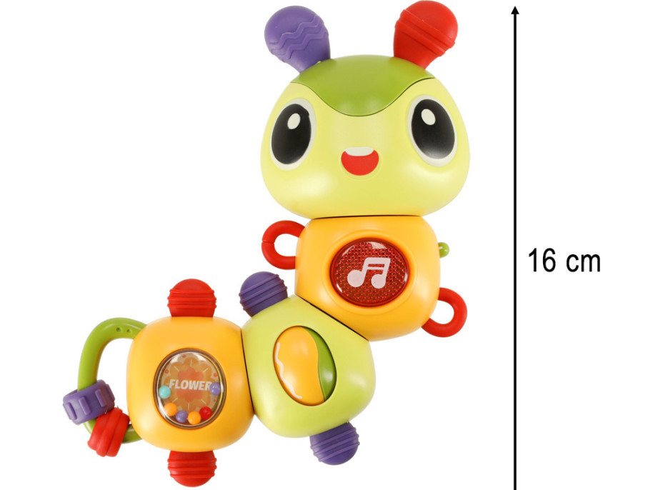 Elektronická hudobná hračka - Húsenica