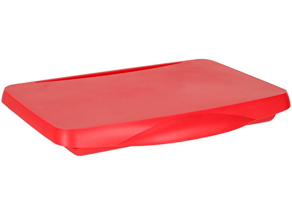 Detský stolík do auta s úložným priestorom červený