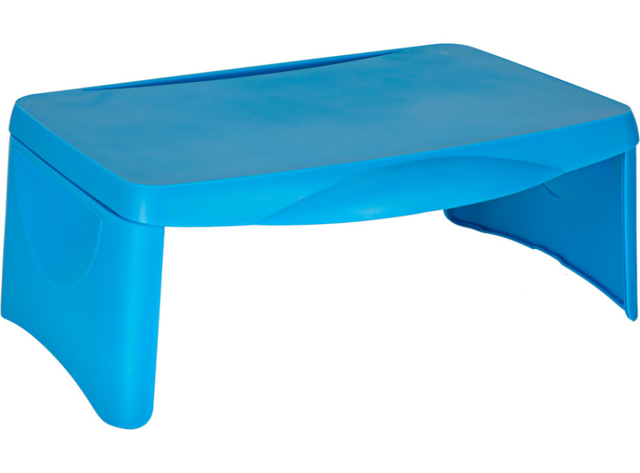 Detský stolík do auta s úložným priestorom - modrý