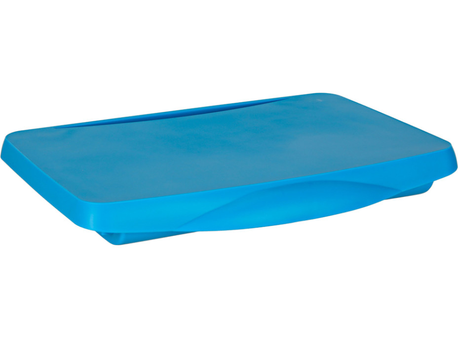 Detský stolík do auta s úložným priestorom - modrý