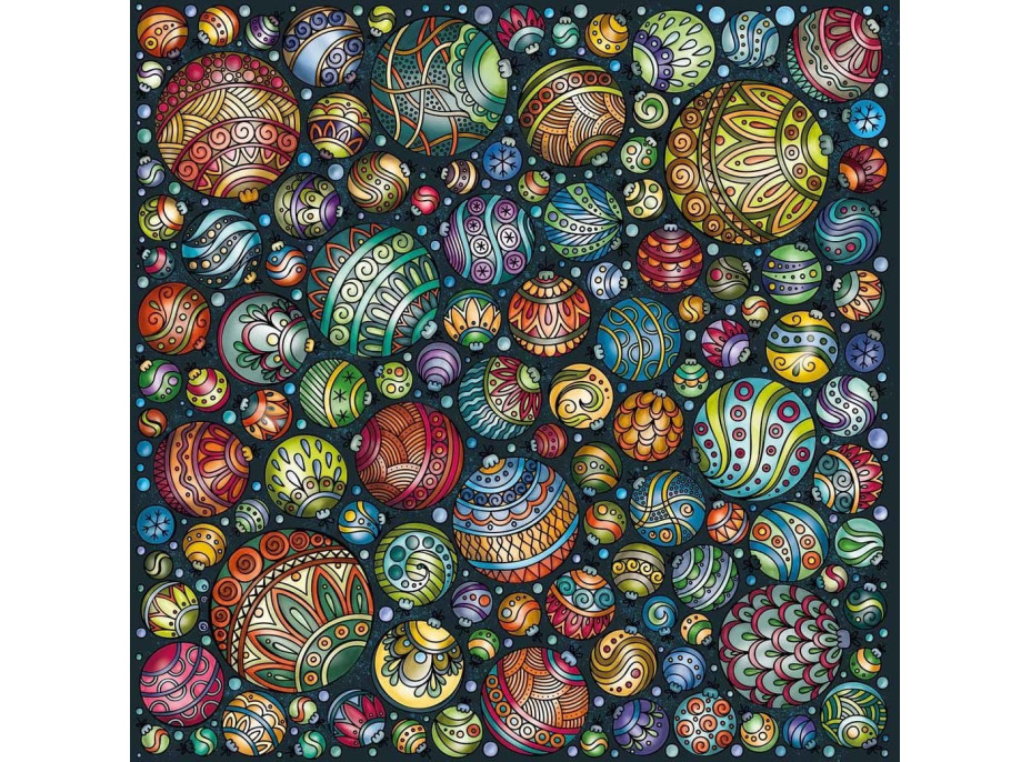 CURIOSI Štvorcové puzzle Palapeli: Farebné guličky 248 dielikov