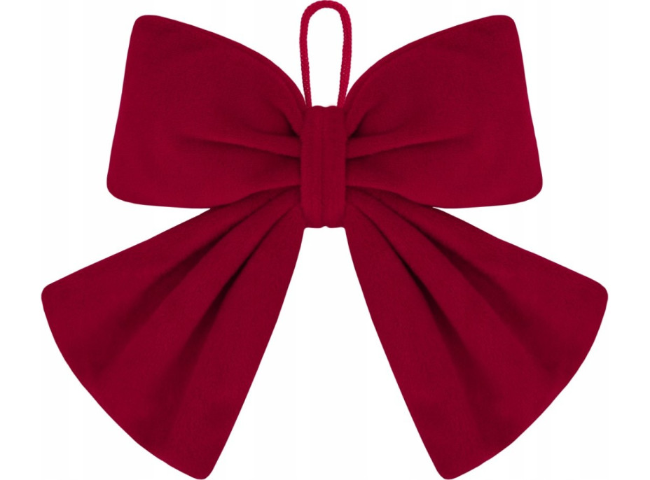 Dekoračná mašľa Rich Red Bow 14x12,5 cm - červená