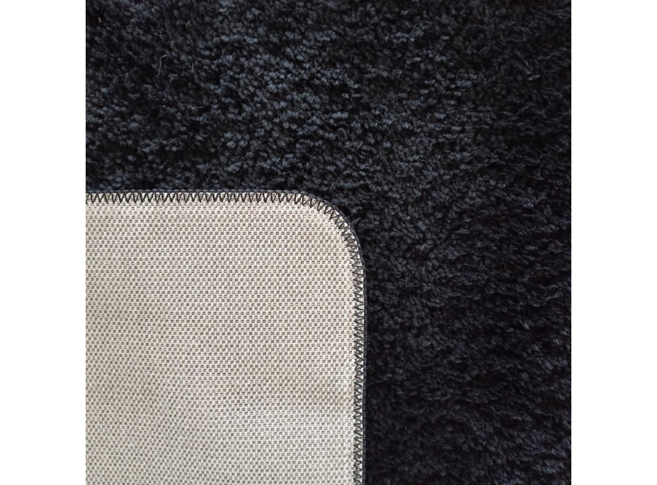 Moderný koberec SHAGGY CAMIL - čierny, 200x290 cm