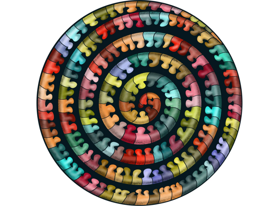 CURIOSI Obojstranné drevené puzzle Double: Stonožka 324 dielikov