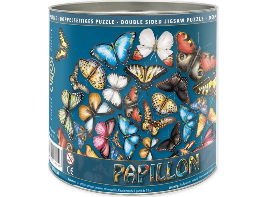 CURIOSI Obojstranné drevené puzzle Double: Motýle 424 dielikov