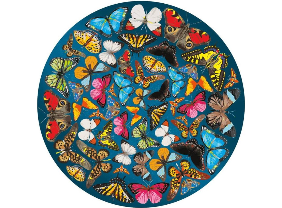 CURIOSI Obojstranné drevené puzzle Double: Motýle 424 dielikov